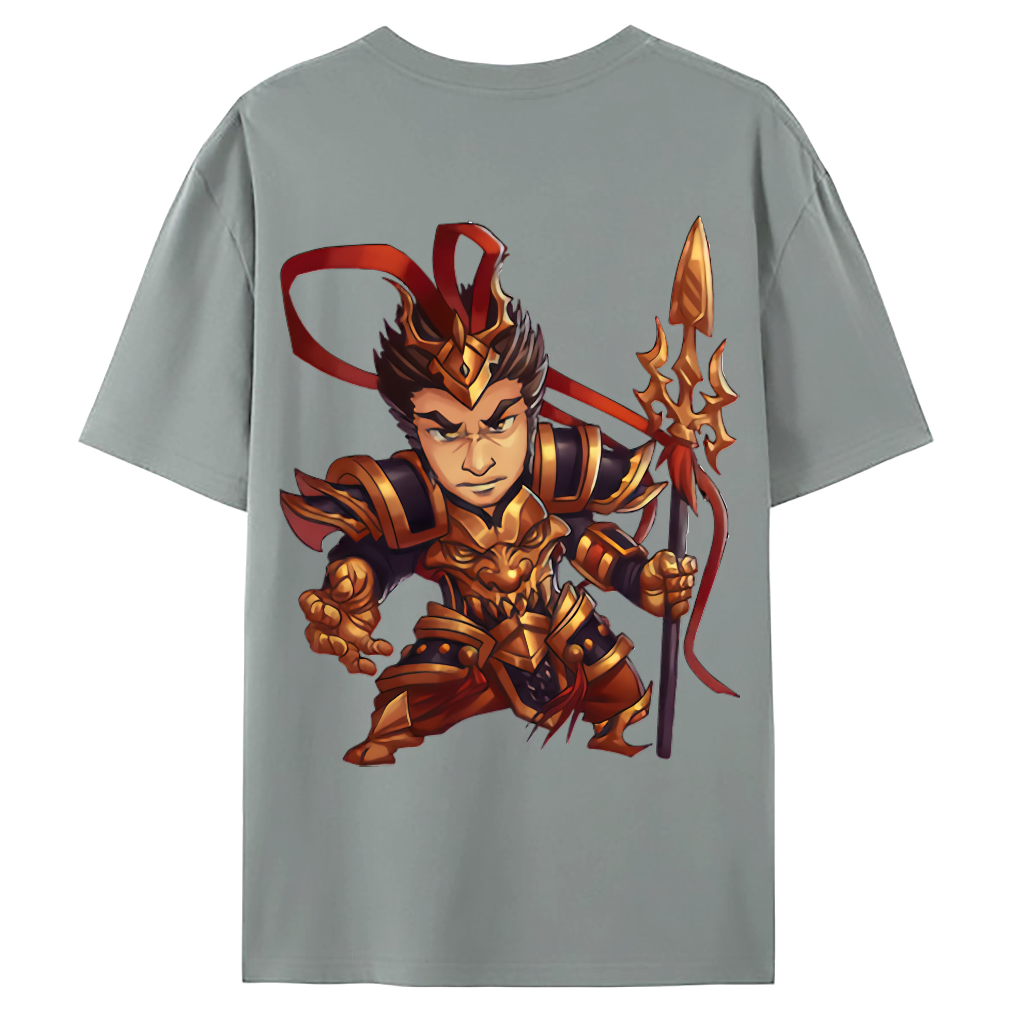 （画像用） リーグ・オブ・レジェンド League of Legends LOL 綿100％ メンズ半袖Tシャツ（バックプリント） 通気性